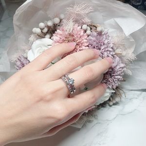 NEW Sterling Silver Ring set of 2